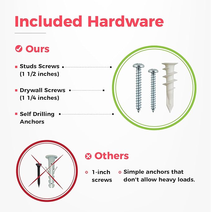 TIDYME Garage Tool Organizer Wall Mount - 96 inches - Sturdy Storage Rack with Adjustable Hooks, Anti-Rust - Easy Installation, 600lbs Capacity - Garden Tool Organizer (06 Racks & 12 Hooks)