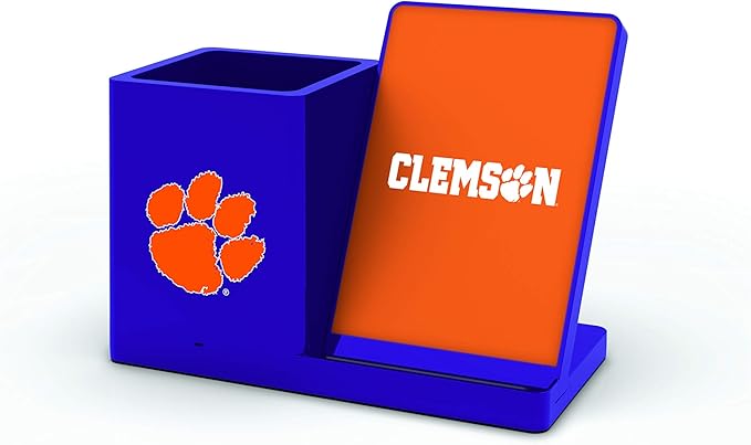 SOAR NCAA Unisex Cell Phone Wireless Charging Stand and Desktop Organizer