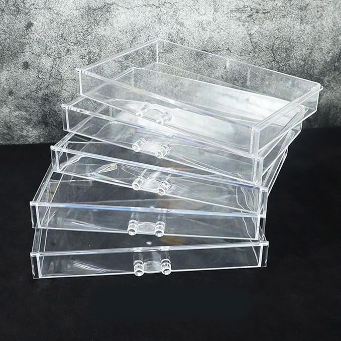 Space Saving Acrylic Cosmetic Storage Drawers Multi Drawers Acrylic Organizer Modern Jewelry Organizer for Organizing Cosmetics and Jewelry