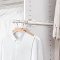 FIRJOY 12" Valet Rod for Closet Pull Out (1 Pack, Marble Grain)