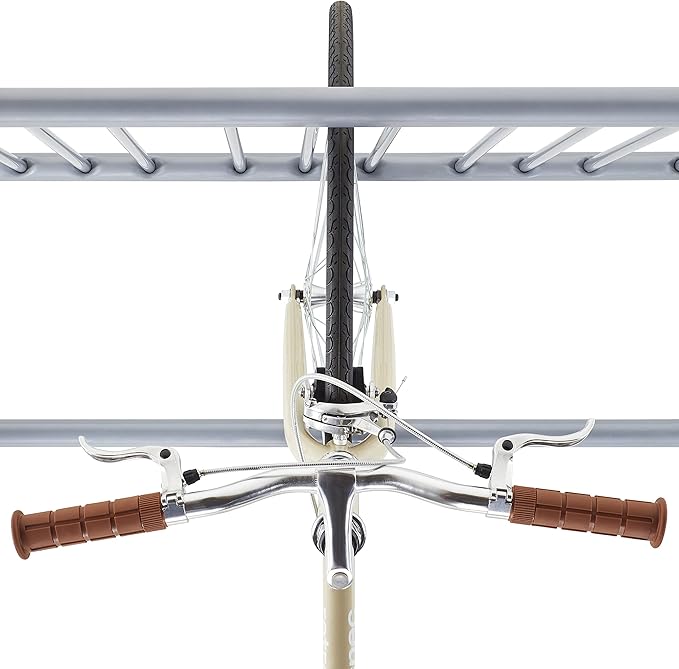 Retrospec Commercial Grid Bike Rack - Single & Double Sided - Bicycle Storage Stand for Garages, Stores, Schools & Universities Power Coated Steel