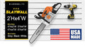 DLDIRECT 24" X 48" - White Slatwall Panel Garage Organizer: Heavy Duty Wall Mounted PVC Rack, Interlocking Slat Paneling for Garage Storage, Slotwall Board, Shelves System