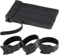 150PCS 8 Inch Reusable Cable Ties Wire Ties Cord Organizer Cable Organizer Adjustable Cable Management Black