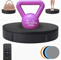 JAYEGT Motorized Rotating Display Stand, 350Lbs Load，360 Degree Electric Rotating Turntable for Photography Products Display，Live Show,Remote Control +5 Colors Backgrounds (Black/11.8inch /Wired)