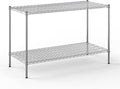 24" Deep x 54" Wide x 34" Height Wire Shelving Kit | 2-Tier | NSF Commercial Storage Rack Unit