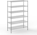 21" Deep x 48" Wide x 74" Height Wire Shelving Kit | 6-Tier | NSF Commercial Storage Rack Unit