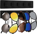 2 Pack Wooden Sunglasses Organizer Wall Mounted - Rustic Sunglass Holder for Wall, RV, Garage Door, Office & Home Decor - Glasses Storage Display Rack Gift for Women, Husband, Sunglass Lovers