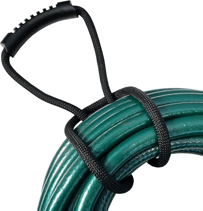 Loop-It Storage Straps by Wrap-It Storage - 24-inch (3-Pack) Black - Extension Cord Organizer, Vacuum Hose Holder, Shop Storage, Air or Water Hose Organizer for your Home, Garage, Boat, RV and More
