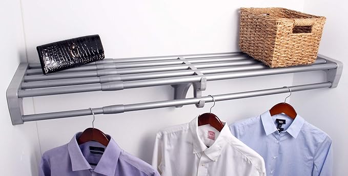 EZ Shelf Expandable Closet Kit with End Brackets