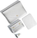 Laptop Sleeve Compatible with New 15.3 inch MacBook Air 2024 A3114 M3, Surface Laptop 15, Surface Book 13.5, Surface Laptop Studio with Small Pouch, Mouse Pad and Cord Holder Color Silver