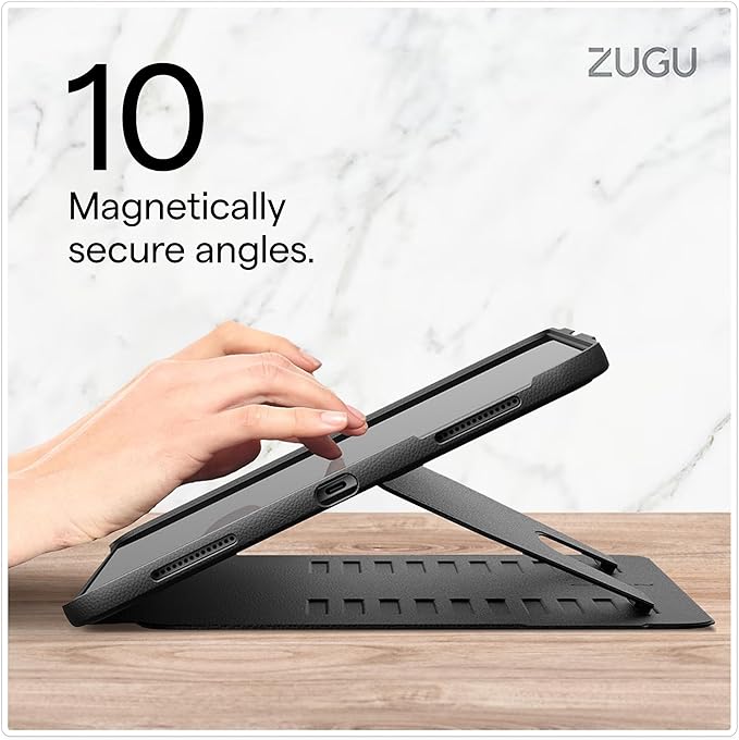ZUGU Case for iPad Pro 12.9 Case 5th / 6th Generation Stand 2021/2022, Slim Protective Cover with Wireless Apple Pencil Charging, Magnetic Stand & Sleep/Wake Magnetic Cover, Slate Blue