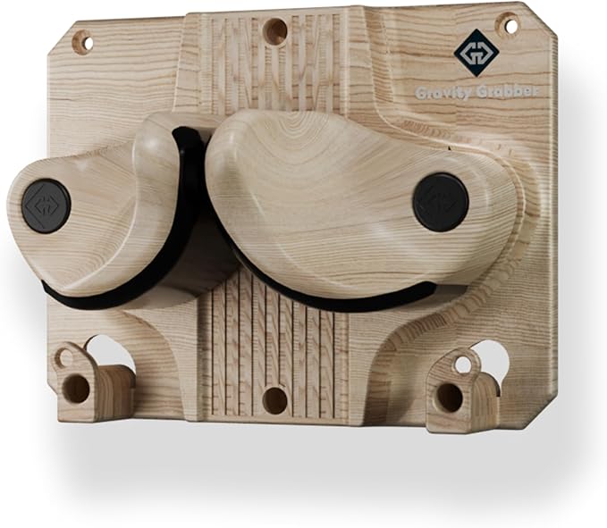 Gravity Grabber - Ultimate Wall Storage Rack for Skis and Snowboards | Damage-Free Storage | Fits Any Ski or Snowboard | (Light Wood, 1)