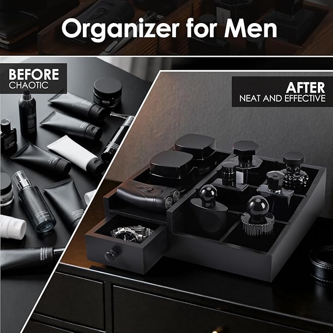 Cologne Organizer For Men,Perfume Organizer,Bathroom Organizers,Coffee Station Organizer,Shelf For Bathroom Counter,Counter Storage,Perfume Stand,Cologne Stand,Organizers for Vanity,Mens Gifts