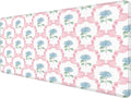 Blue Hydrangea Large Mouse Pad 31.5x15.7inch, Trendy Coquette Pink Bow Flower Aesthetic Large Extended Computer Desk Mat Mousepad for Keyboard and Mouse, Preppy Desk Accessories