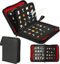Enamel Pin Display Book, 6-Page Pin Trading Book, Portable Pin Bag and Pin Board (PU Black)