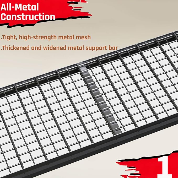 68" Wide Heavy Duty Garage Shelving Units, 5-Tier Deep Storage Shelves,Black Metal Garage Shelves,Steel Shelf,Large Storage Rack,Industrial Shelving for Shop, 68" W x 20" D x 84" H,2 Pack