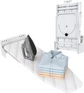 Wall-Mounted Ironing Board 37.4" x 11.8" Compact Mount Fold Down Iron Board Foldable 180° Swivel Iron Board with Heat Resistant Cover Space Saving for Home Laundry Room, Apartment, Dorms