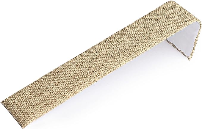 Novel Box 6 Pack Bracelet/Watch Ramp Burlap 2x8.25x2 Inches - Slim and Sleek Ramps for Jewelry Display - Bracelet Holder Organizer Stand for Wedding, Selling & Personal Use