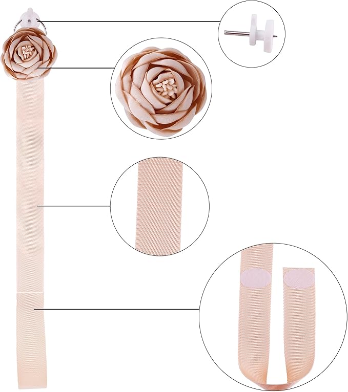 6PCS Bow Holder Hair Bow Organizer,Baby Decorative Hair Accessories Organizer,Flower Hair Clips Storage Bow Holder for Girls Hair Bows,Room Nursery Wall Hanging Decors (hua-6-B) (hua-6-B) (hua-6-M)