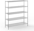 24" Deep x 72" Wide x 86" Height Wire Shelving Kit | 5-Tier | NSF Commercial Storage Rack Unit