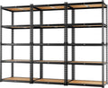 LEVELEVE 5-Tier Heavy Duty Storage Shelving Unit, 2020 lbs Capacity, Adjustable Metal Utility Shelf, 35" L x 16" W x 73" H for Garage, Kitchen, Pantry, Basement, Bathroom, Laundry,3 Pack