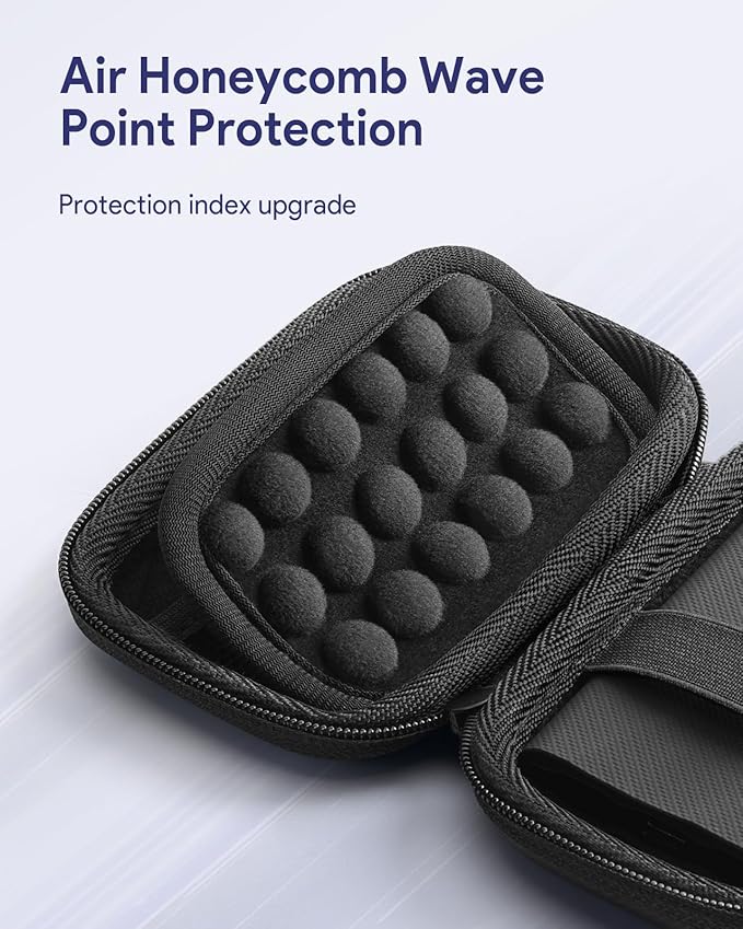 SSD Hard Case Compatible with Samsung T9/T7 Shield/T7 Portable SSD Drive USB 4TB,2TB,1TB, Portable Travel Carrying Storage Protective Cover Bag (Black)