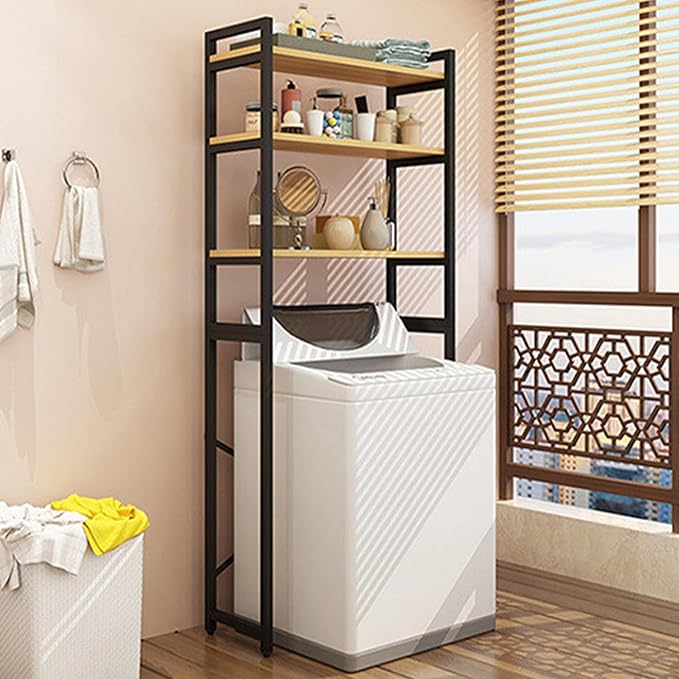 Gdrasuya10 Over The Washer and Dryer Storage Shelf for Laundry Room, 3 Tier Standing Washer Storage Utility Rack Laundry Storage Shelf Organizer Space Save for Home