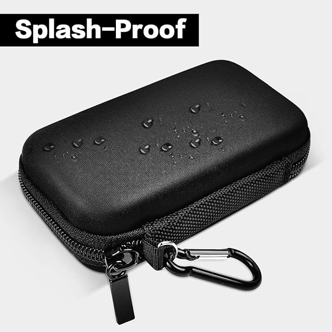 Case Compatible for WD 1TB 2TB 500GB My Passport SSD External Portable Drive-WDBAGF0010BRD-WESN, Carrying Storage Holder Bag Also fits for USB Cables(Case Only)