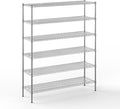 18" Deep x 60" Wide x 74" Height Wire Shelving Kit | 6-Tier | NSF Commercial Storage Rack Unit