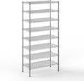 18" Deep x 36" Wide x 74" Height Wire Shelving Kit | 8-Tier | NSF Commercial Storage Rack Unit