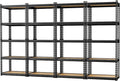 LEVELEVE 5-Tier Heavy Duty Storage Shelving Unit, 2020 lbs Capacity, Adjustable Metal Utility Shelf, 30" L x 12" W x 60" H for Garage, Kitchen, Pantry, Basement, Bathroom, Laundry,4 Pack