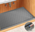 Silicone Under Sink Mat 40" x 22", kitchen Essentials and Gadgets, Shelf liner and Cabinet Protector, Home Organizers and Storage, Waterproof Bathroom Tray