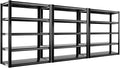 REIBII Storage Shelves Heavy Duty Garage Shelving 72" Adjustable Metal Shelves for Storage 5 Tier Garage Shelf for Kitchen Pantry Warehouse Basement, 3 Pack