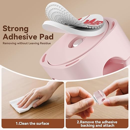 6Pack Rotatable Cord Organizer,Spring Cable Clips Desk Cable Management Cord Holder Adhesive Phone Charger Cord Clips for Home Office Car Wall Nightstand Accessories Multicolor