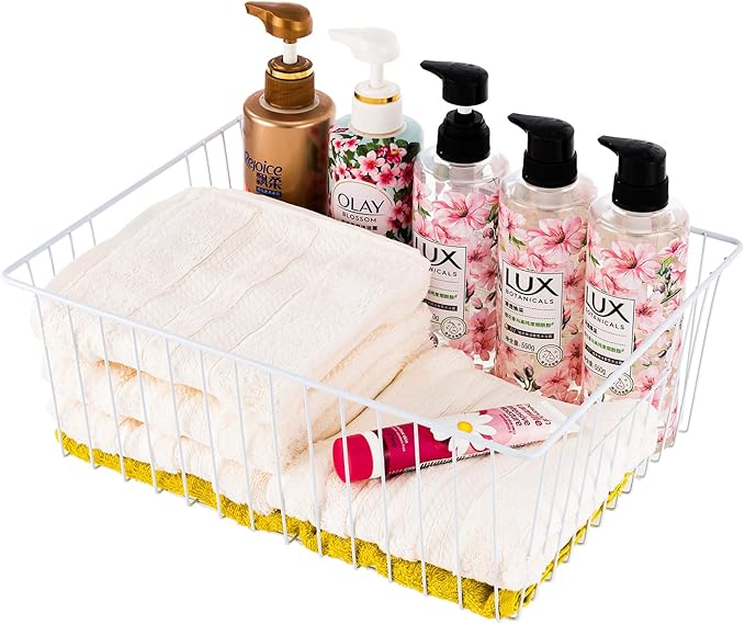 Freezer Organizer Bins - 3 Pack Stand Up Freezer Baskets for 16，17，21 cu.ft Upright Freezer, Wire Storage Baskets with Built-in Handles, Easy to Access Frozen Food Allow Air Circulation, White