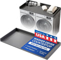 OfficeSimpli Large Washer Dryer Countertop 30 x 58 - Made in USA - Heavy-Duty Laundry Countertop Over Washer and Dryer, Laundry Room Countertop Organization Solution with Non-Slip Pads, Slate Grey