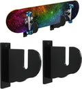 BiJun Skateboard Wall Mount, Snowboard Wall Mount Display, Acrylic Horizontal Skateboards Rack, Skateboard Storage Hanger (Transparent)