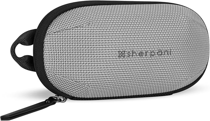 Sherpani Mini Co-Pilot, Travel Cable Bag, Cord Storage Organizer, Small Tech Pouch, Accessory Carrying Case, Travel Gift for Women (Sterling)