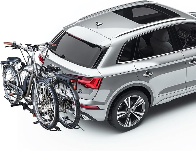 Young Bike Rack Hitch for Car - 200LB 2-Bike Rack Hitch Mount Platform Style Hitch Bike Rack，Smart Tilting & Easy Fold for Car SUV with 2 Inch Receiver，Bike Carrier Fits Up to 5-inch Fat Tire
