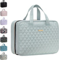 Everfun Hanging Travel Toiletry Bag for Women Traveling With Leakproof Compartment Makeup Cosmetic Organizer Dopp Kit Travel Accessories Essentials Must Have