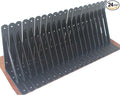 24 Pack L8 x H 6" Black Heavy Duty Shelf Brackets with Screws Metal Shelf Brackets Shelf Support Angle Brackets for Shelves L Brackets Heavy Duty Floating Shelf
