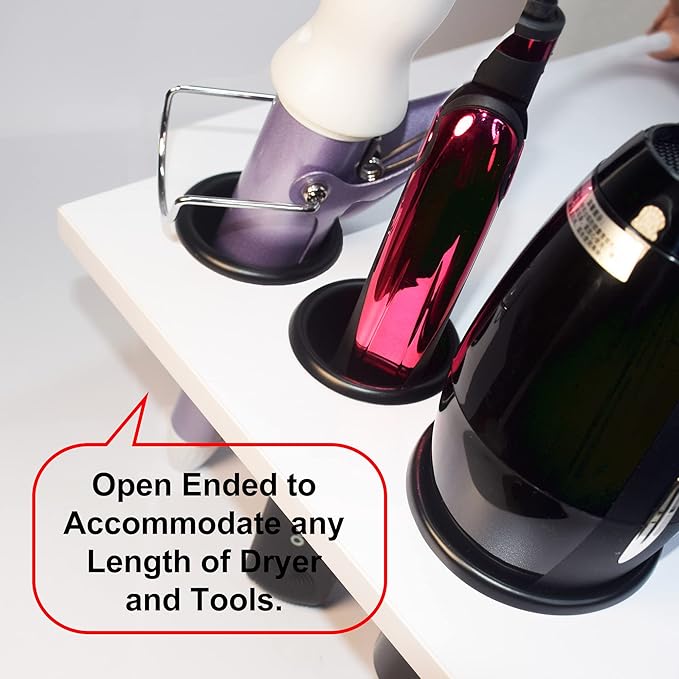 Salon Hair Styling Station Dryer Curling Iron Appliance Hot Iron Holder Tube Package Salon Station Organizer Hot Iron Holder Tube 3inch and 2pcs 2inch Open End