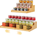 Expandable Bamboo Cat Food Can Storage for Pantry, 3-Tier Adjustable Can Organizer Shelf for Pet & Human Cans, Canned Goods & Food Storage for Cabinets, Holds Up to 24 Cans (Patent Pending)