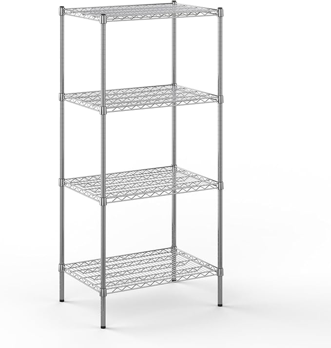 21" Deep x 30" Wide x 64" Height Wire Shelving Kit | 4-Tier | NSF Commercial Storage Rack Unit