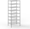 21" Deep x 30" Wide x 74" Height Wire Shelving Kit | 8-Tier | NSF Commercial Storage Rack Unit