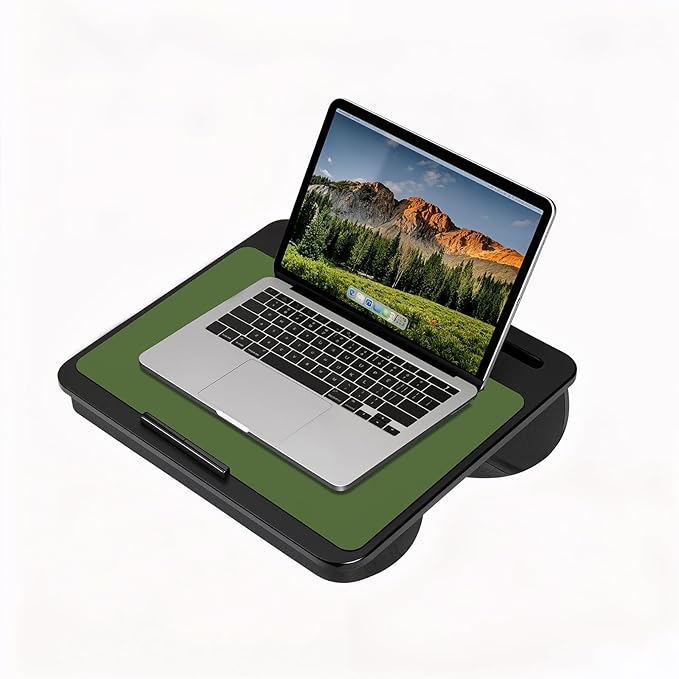 Jotsome Leather Desk Pad Mat, Non-Slip Desk Blotter Pad - Desk Protector for Office, Home, Lap Desk, Laptop, and Desktop, Gift for The Holidays or Christmas (Forest Green, 17" x 12")
