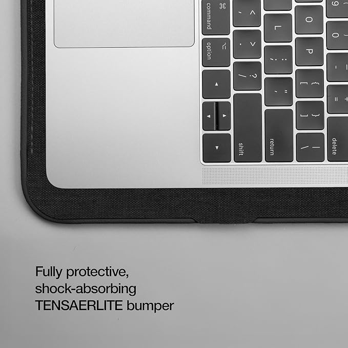 Incase ICON Sleeve with Woolenex - MacBook Air 13 inch Case - 2025, 2024, 2023, 2022, M4, M3, M2 - Fitted MacBook Case, Laptop Sleeve, Hard Cover, Durable, Lightweight - Graphite