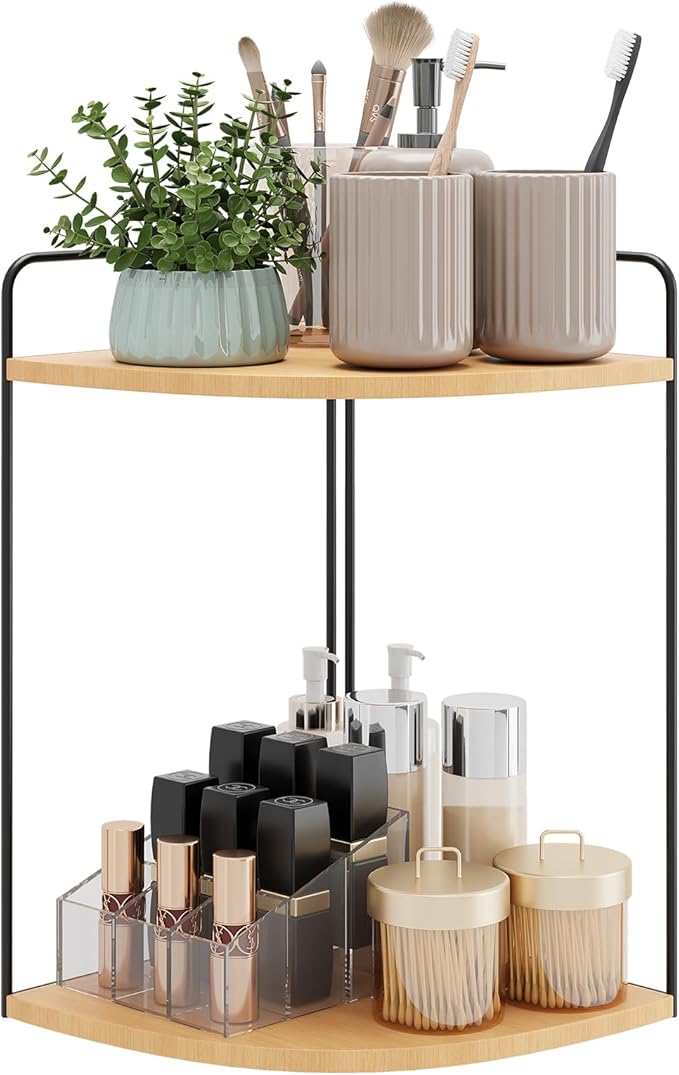 Bathroom Counter Organizer,Countertop Organizer,Vanity Organizers,Bathroom Storage,Bathrooms Sink Organizers,Counter Shelf,Corner Counter,Corner Shelves