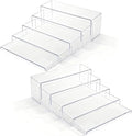Large Acrylic Display Risers, 2 Set - 10 Pack Collectibles Display Shelf, Acrylic Risers Display Stands for Show Figures, Cupcake, Perfume, Jewelry, Toys(12.4”L~12”L~11.6”L~11.2”L~10.8”L)