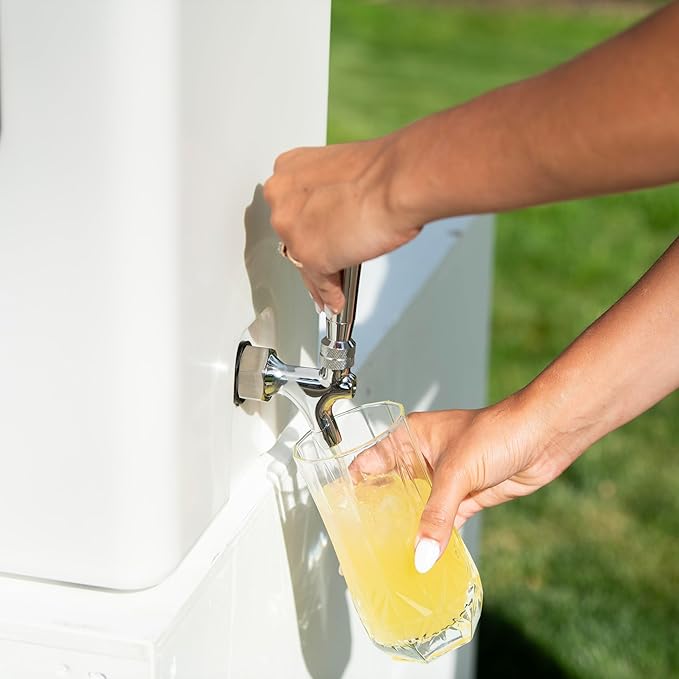 Bevanda - Sperse Drink Dispenser - Large Insulated Stainless Steel Water and Beverage Dispenser - Ideal for Parties, Camping Trips, and Outdoor Events - Leakproof, Durable, Portable (Tan, 5 Gallon)